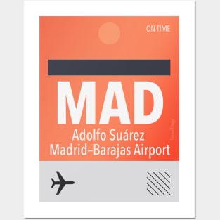 MAD Adolfo Suarez Madrid-Barajas airport Posters and Art